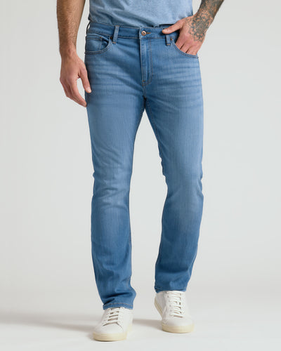 Straight High-Stretch Jeans - Medium Indigo Wash