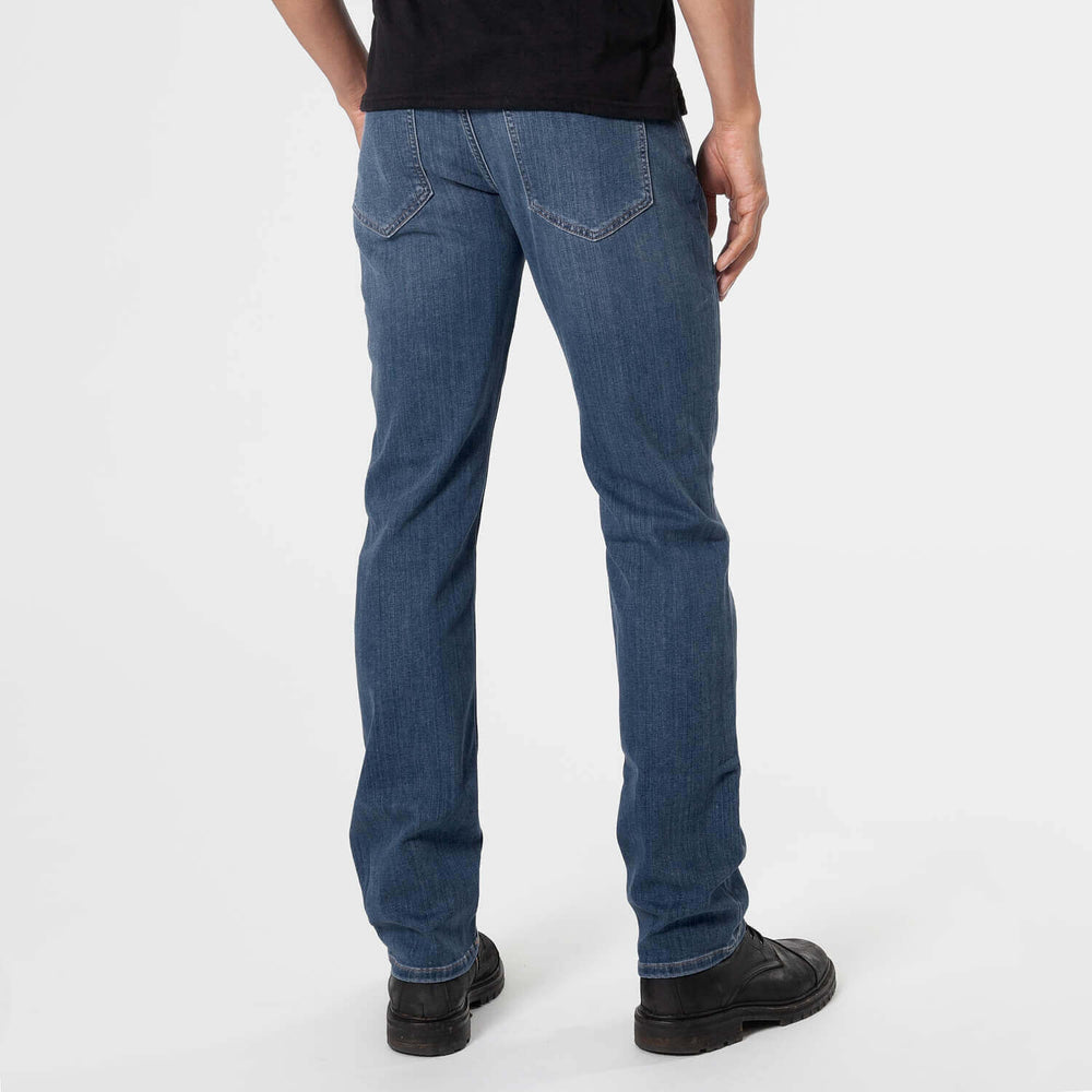 Medium indigo Wash Straight Comfort Jeans