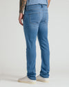 Medium Indigo Wash Straight Comfort Stretch Jeans