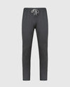 Charcoal Heather Active Comfort Straight Leg Pant with tapered leg and drawstring.