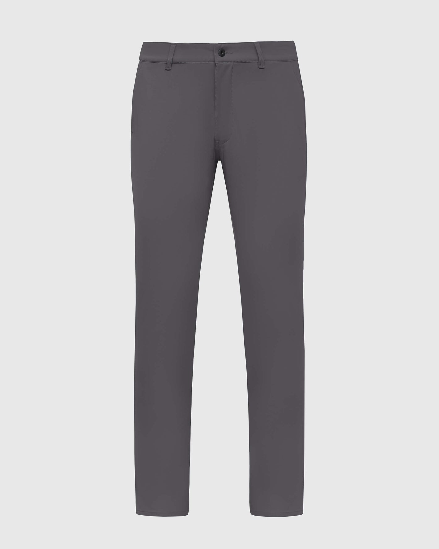 Carbon Commuter Pants, charcoal-gray, front view, straight-leg, two front pockets.