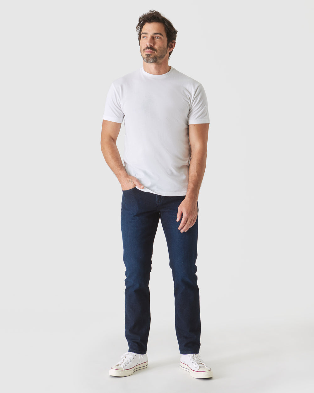 Indigo Rinse Slim Authentic Stretch Jeans