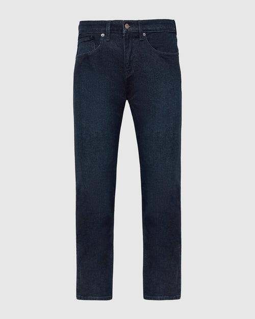 Indigo Rinse Straight Authentic Stretch Jeans