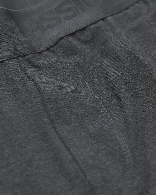 Charcoal Heather Gray Loungewear Long Sleeve Tee And Jogger Set