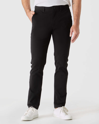 Slim Twill Chino Pants - Black