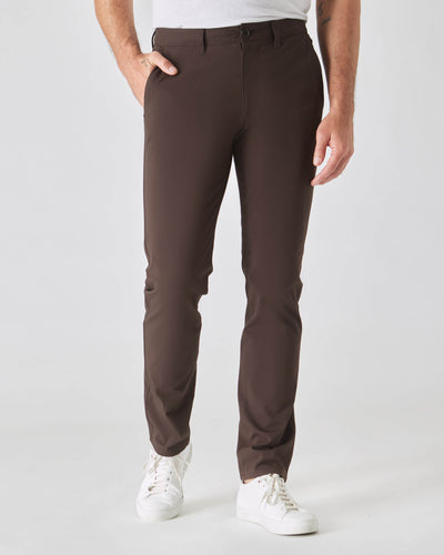Slim Twill Chino Pants - Dark Oak