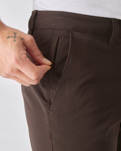 Slim Twill Chino Pants - Dark Oak