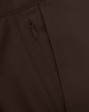 Dark Oak Slim Twill Chino Pant with invisible zipper in sturdy twill.