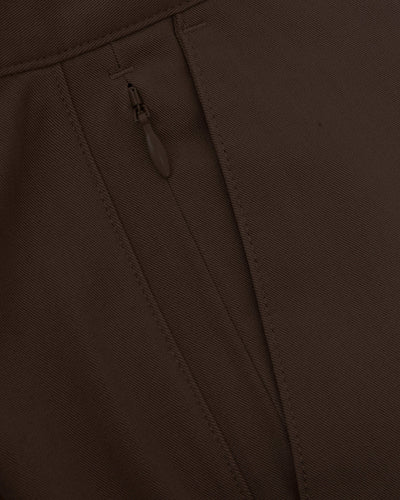 Straight Twill Chino Pants - Dark Oak
