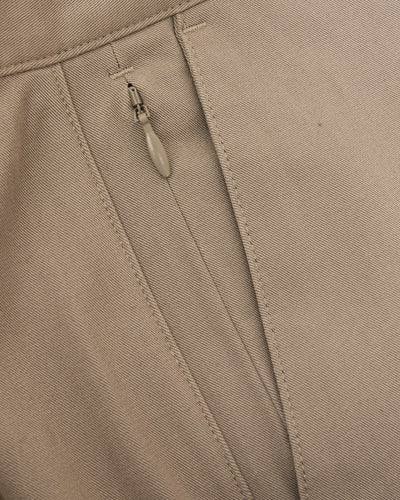 Straight Twill Chino Pants - Khaki