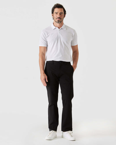 Straight Twill Chino Pants - Black