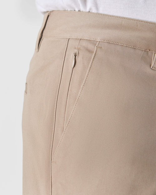 Khaki Straight Twill Chino Pant