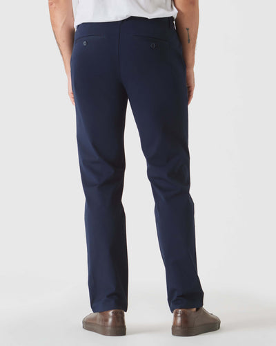 Straight Twill Chino Pants - Navy
