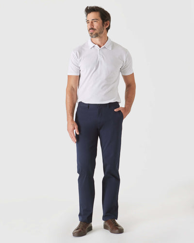 Straight Twill Chino Pants - Navy