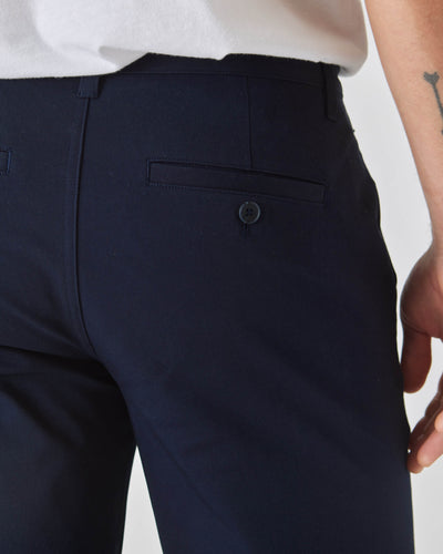 Straight Twill Chino Pants - Navy