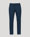 Navy Slim Chino Pants 2.0, tailored straight-leg with button-zip closure.