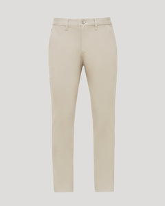 True ClassicSandstone Slim Chino Pants 2.0, front view, slim fit, beige color.