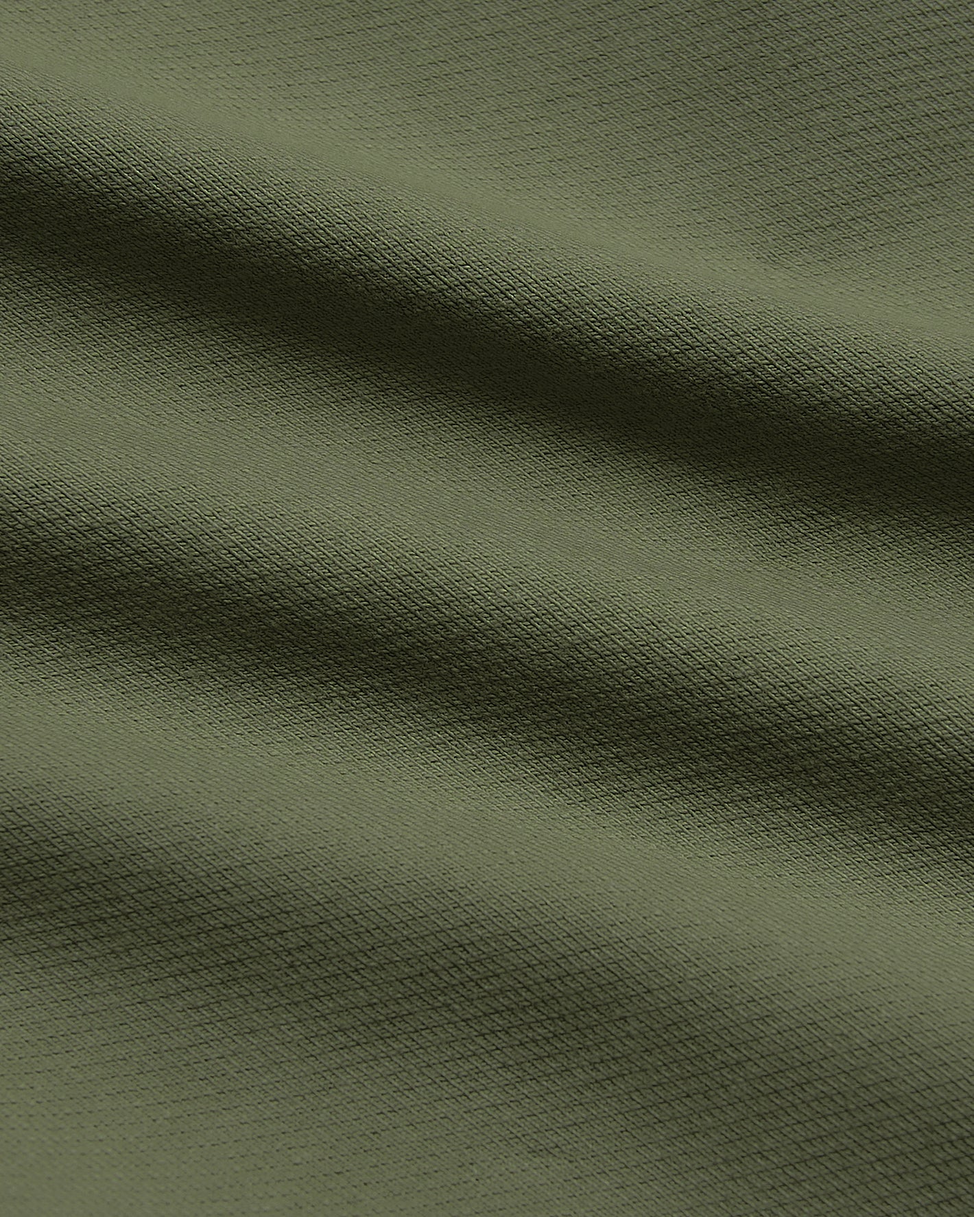 Military Green Straight Chino Pants 2.0 fabric close-up, textured weave.
