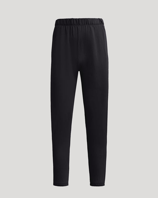 Womens Black Relaxed Joggers with elastic waistband and cuffs.