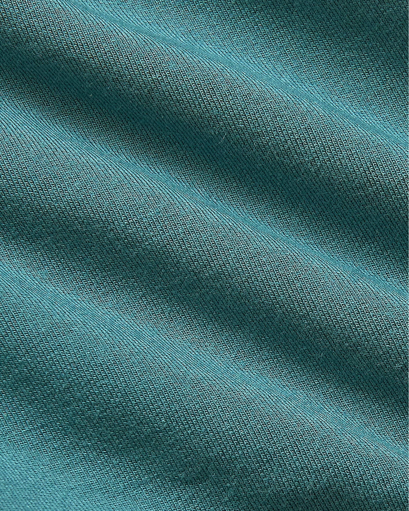 Teal knit fabric detail of Womens Stormcloud Slouch Pullover Crew & Jogger.