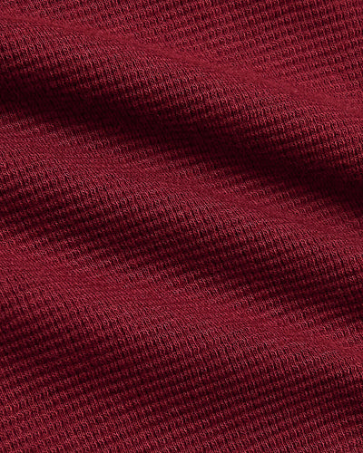 Waffle Wide Leg Pants - Dark Maroon