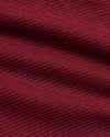Womens Dark Maroon Waffle Long Sleeve Boxy Henley close-up texture.