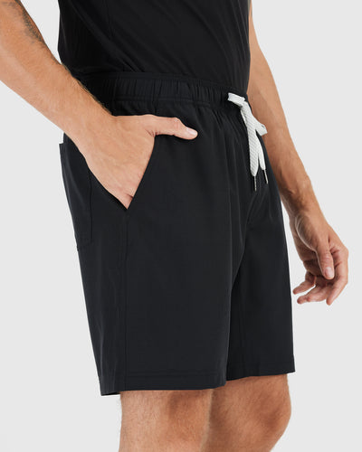 7" All Black Active Quick Dry Shorts 3-Pack