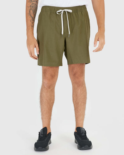 7" Active Quick Dry Shorts - Military Green