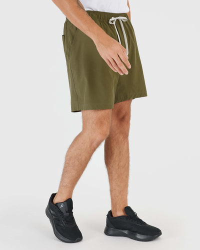 7" Active Quick Dry Shorts - Military Green