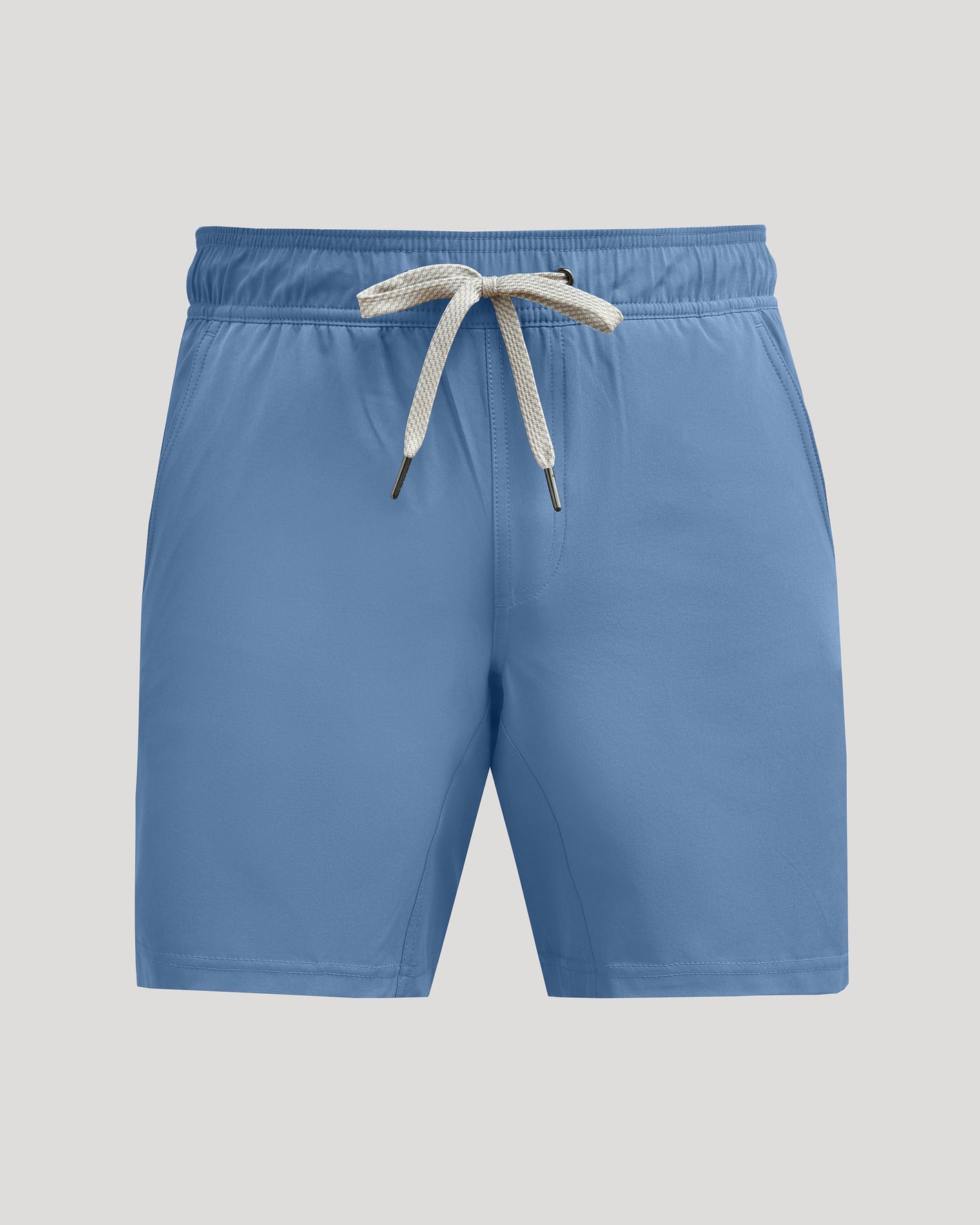 Azul Active Quick Dry Shorts with Liner featuring elastic waistband and bow.