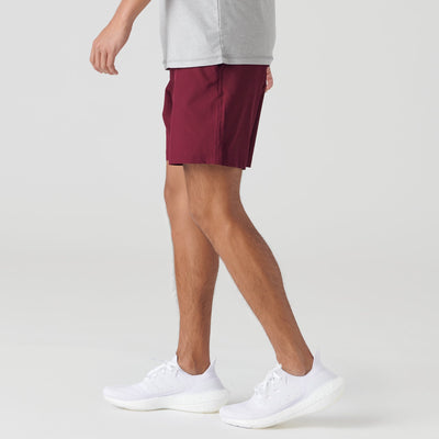 7" Active Quick Dry Shorts - Burgundy