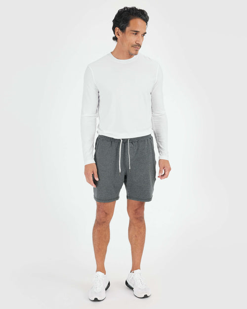 Charcoal Heather Gray Active Comfort Shorts