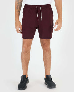 True ClassicDark Heather Burgundy Active Comfort Shorts