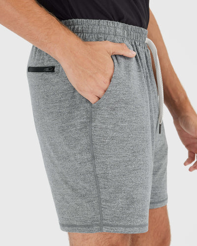 7" Active Comfort Shorts - Heather Gray