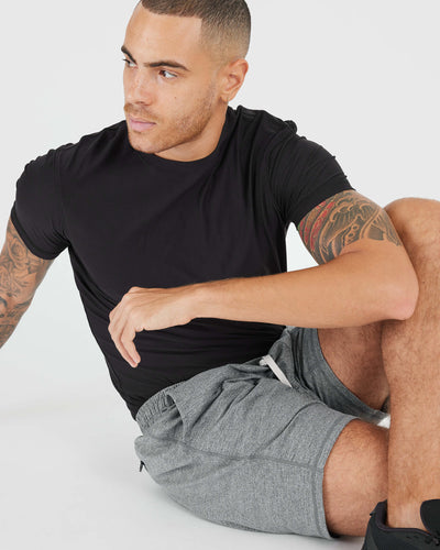 7" Active Comfort Shorts - Heather Gray