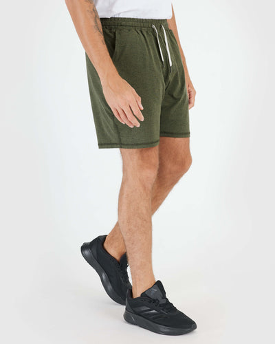 7" Active Comfort Shorts - Dark Heather Military Green