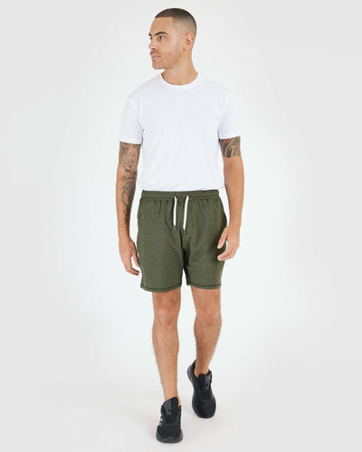 7" Active Comfort Shorts - Dark Heather Military Green
