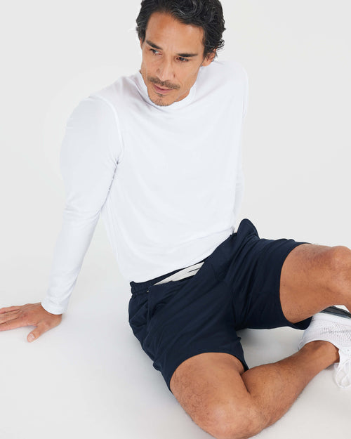 Dark Heather Navy Active Comfort Shorts