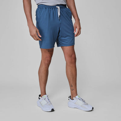 7" Active Comfort Shorts - Stone Blue