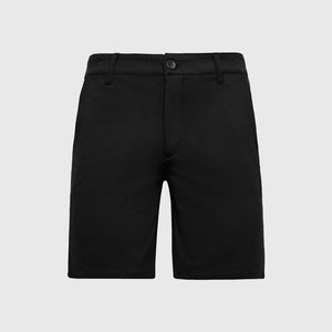 True Classic9" Black Comfort Knit Chino Shorts