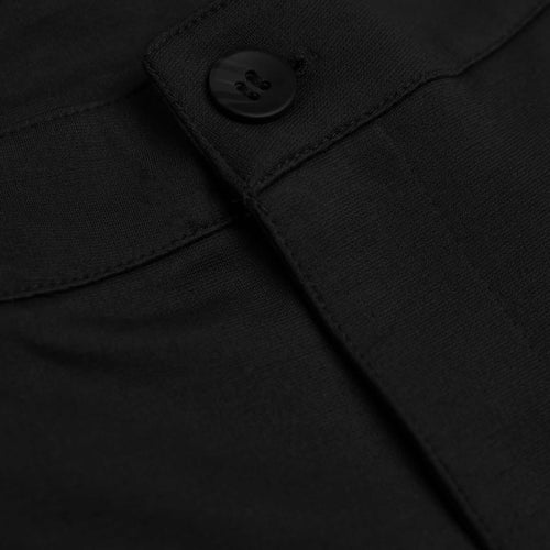 9" Black Comfort Knit Chino Shorts