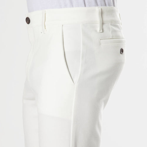 9" Ivory Comfort Knit Chino Shorts