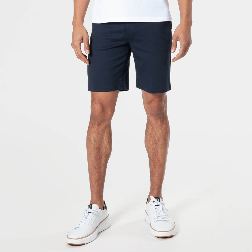 9" Khaki & Navy Comfort Knit Chino Shorts 2-Pack