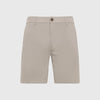 Sandstone Neutral Chino Shorts with button closure and side pockets.