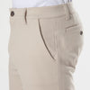 Sandstone Neutral Chino Shorts with belt loops and side pockets.