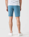 Person wearing 9 Sapphire & Slate Green Comfort Knit Chino Shorts.