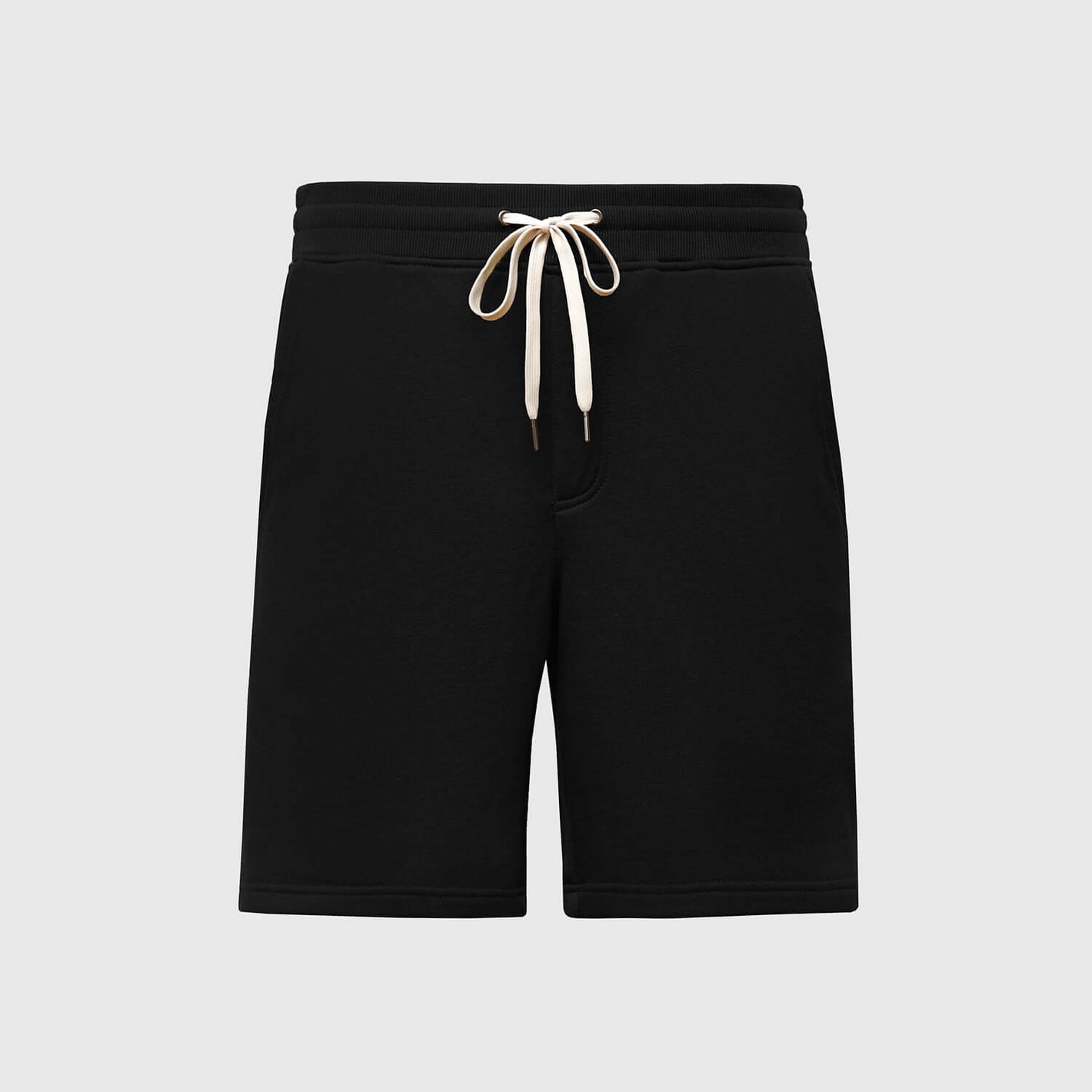 Black Fleeced French Terry Shorts