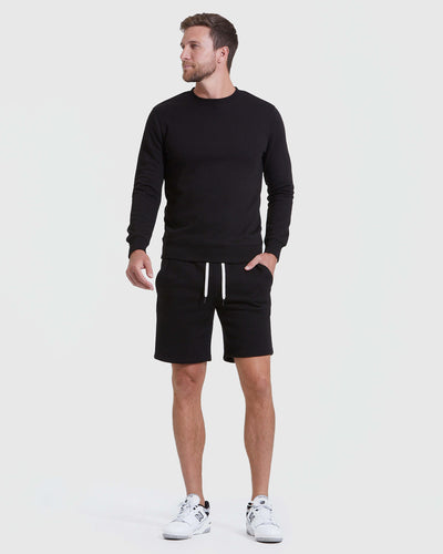 Fleece French Terry Shorts - Black