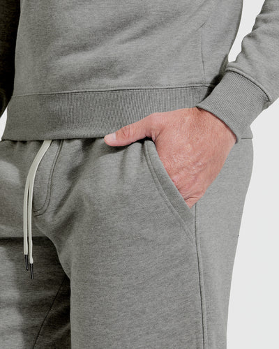 Fleece French Terry Shorts - Medium Heather Gray