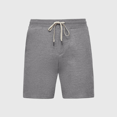 Fleece French Terry Shorts - Heather Gray